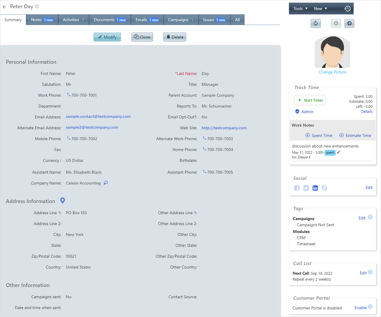 Contact Management Easy to use OfficeClip Contact Management System