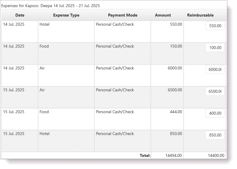 reimbursements reimbursements