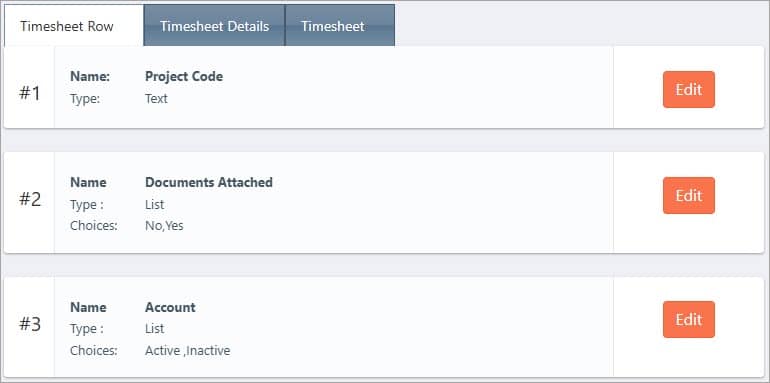 custom fields in timesheet custom fields in timesheet