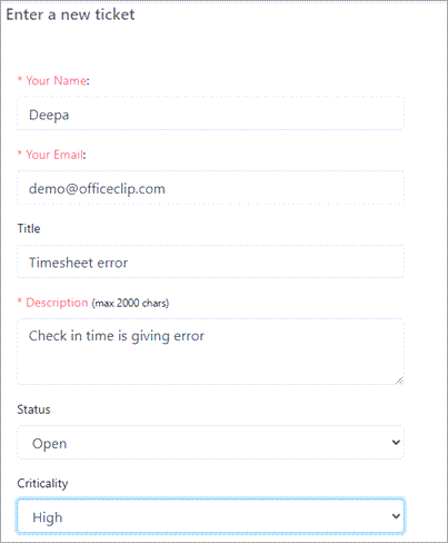 submit issue via webform